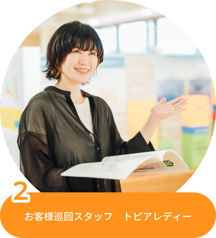 2.お客様巡回スタッフ　トピアレディー
