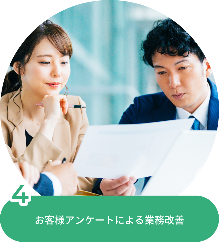 4.お客様アンケートによる業務改善